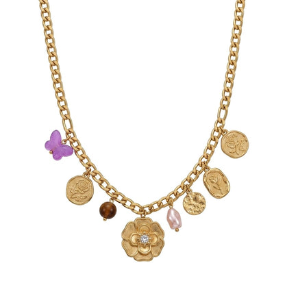 Nilanzia floral bloom necklace