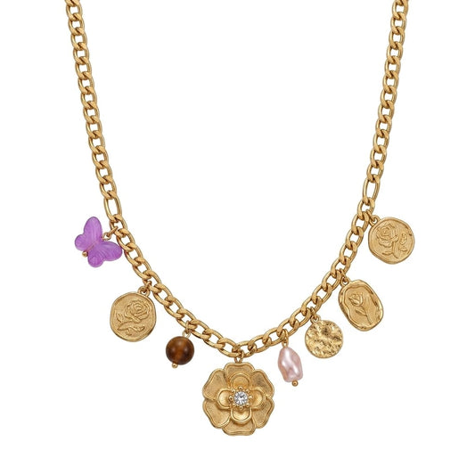 Nilanzia floral bloom necklace
