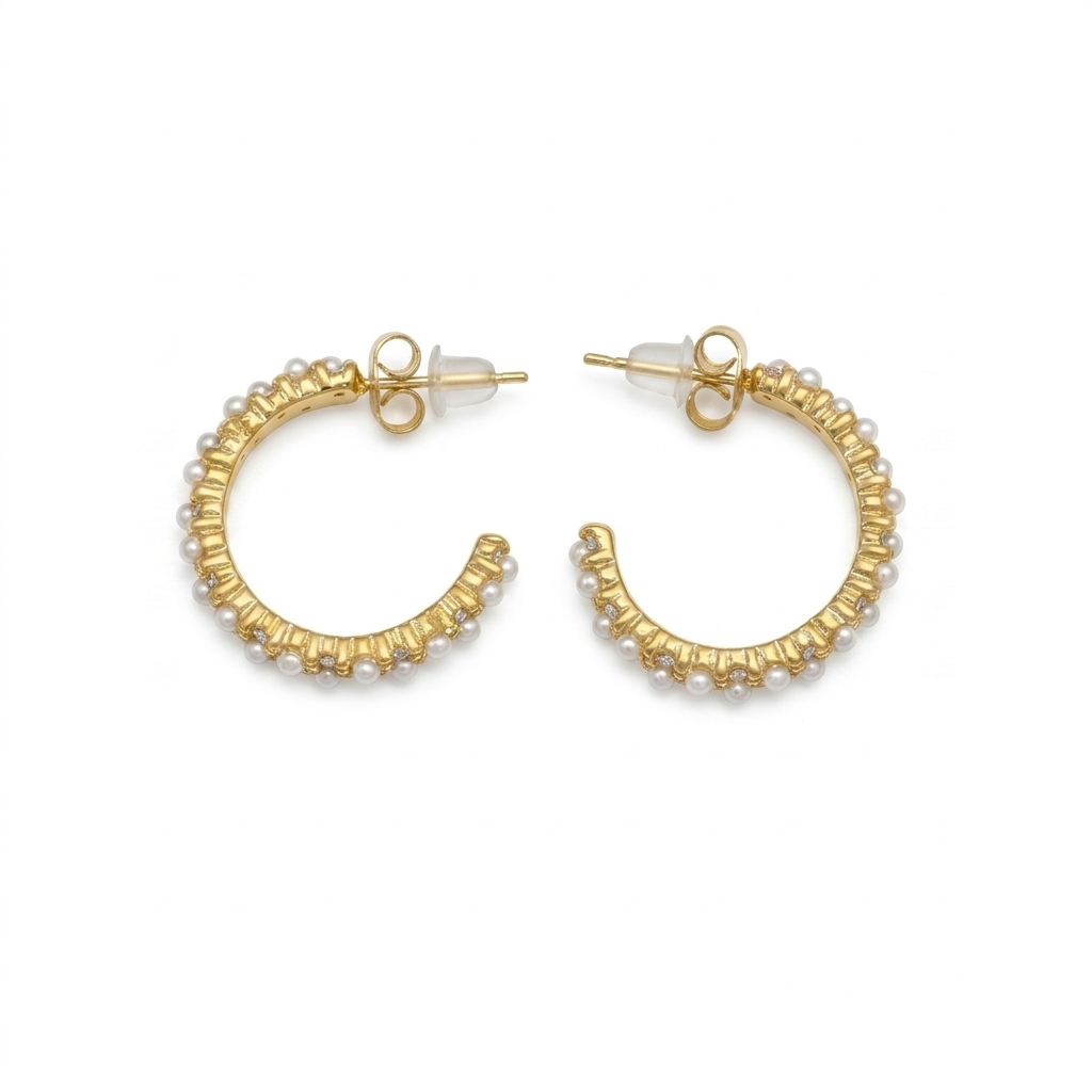 Pearl Dew Hoops