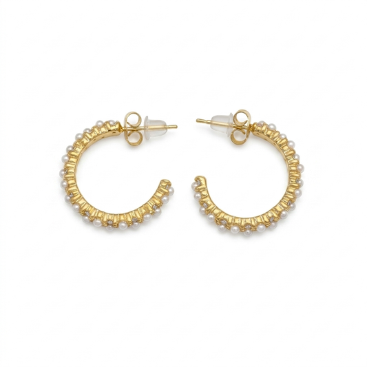 Pearl Dew Hoops