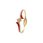 Scarlet Bloom Crystal Bracelet