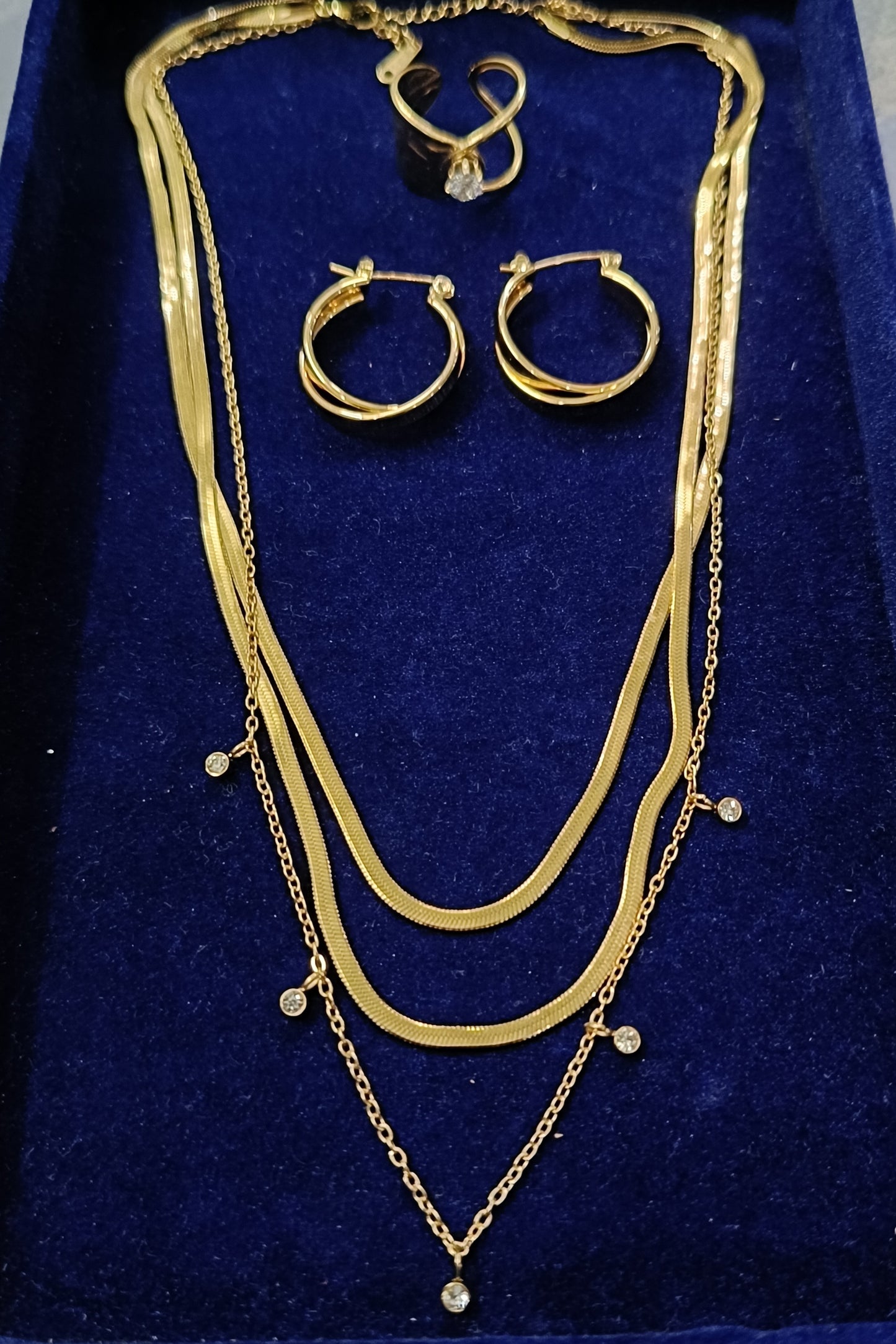 Elegance 3 Layered Necklace Set