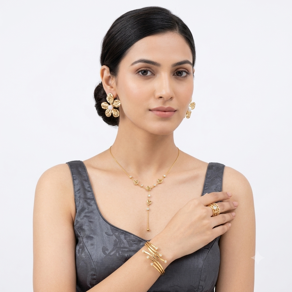Golden Rose & Bloom 4 piece Set