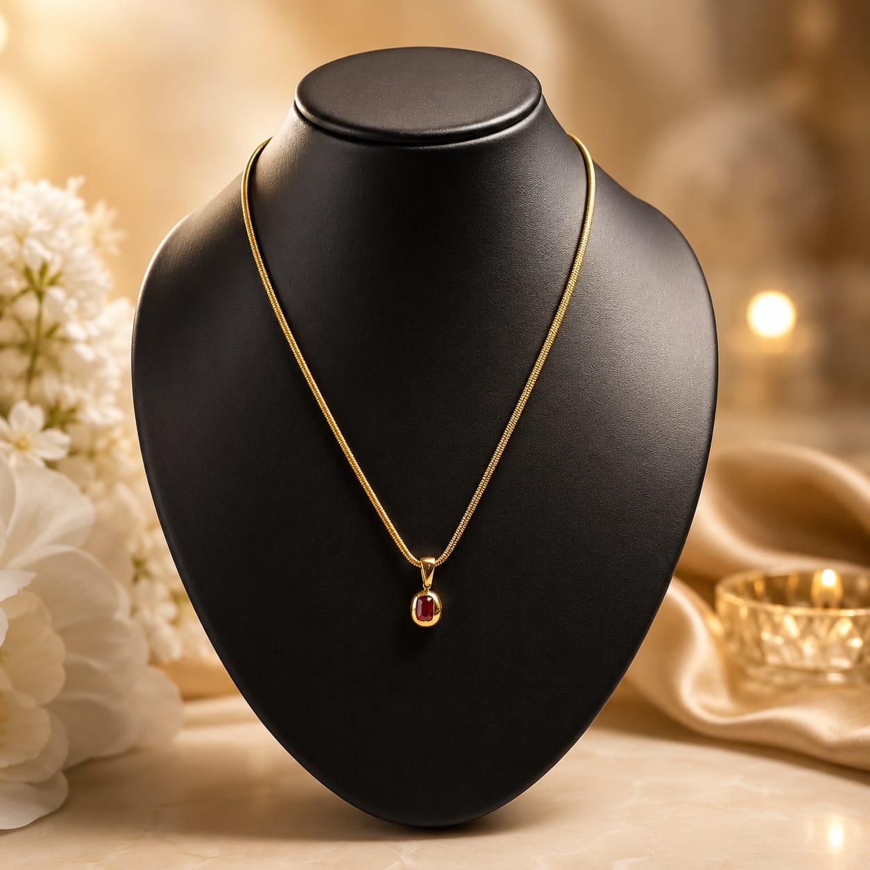 The scarlet drop necklace