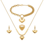 Nilanzia Romantic 4 piece Heart Jewellery Set