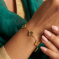 Golden Clover Chain Bracelet